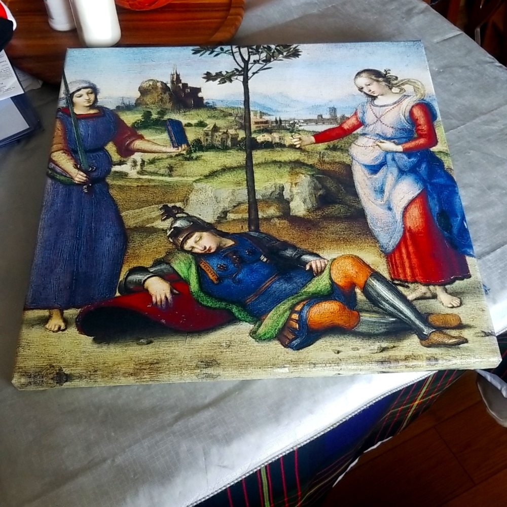 "Vision of a Knight" by Rapheal Canvas Art